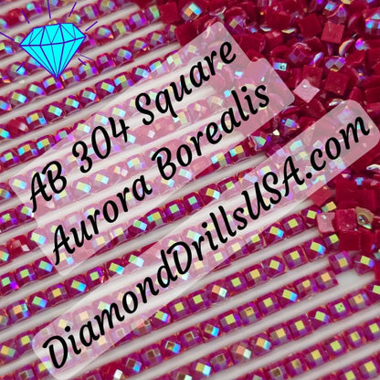 AB 304 SQUARE Aurora Borealis 5D Diamond Painting Drills