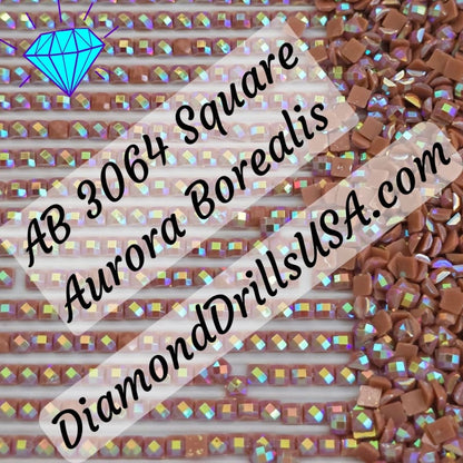 AB 3064 SQUARE Aurora Borealis 5D Diamond Painting Drills