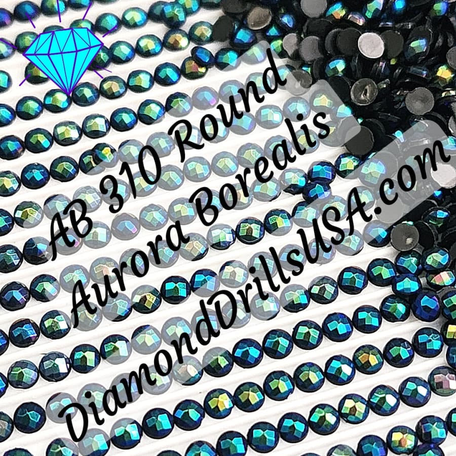 AB 310 ROUND Aurora Borealis 5D Diamond Painting Drills