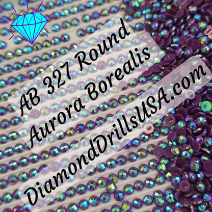 AB 327 ROUND Aurora Borealis 5D Diamond Painting Drills