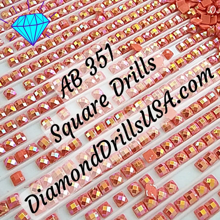 AB 351 SQUARE Aurora Borealis 5D Diamond Painting Drills 