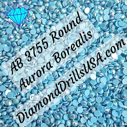 AB 3755 ROUND Aurora Borealis 5D Diamond Painting Drills