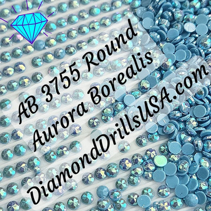 AB 3755 ROUND Aurora Borealis 5D Diamond Painting Drills