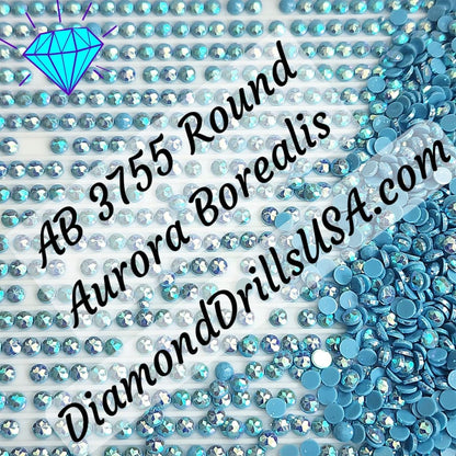 AB 3755 ROUND Aurora Borealis 5D Diamond Painting Drills