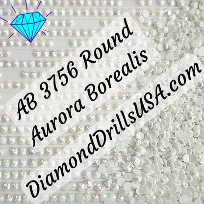 AB 3756 ROUND Aurora Borealis 5D Diamond Painting Drills