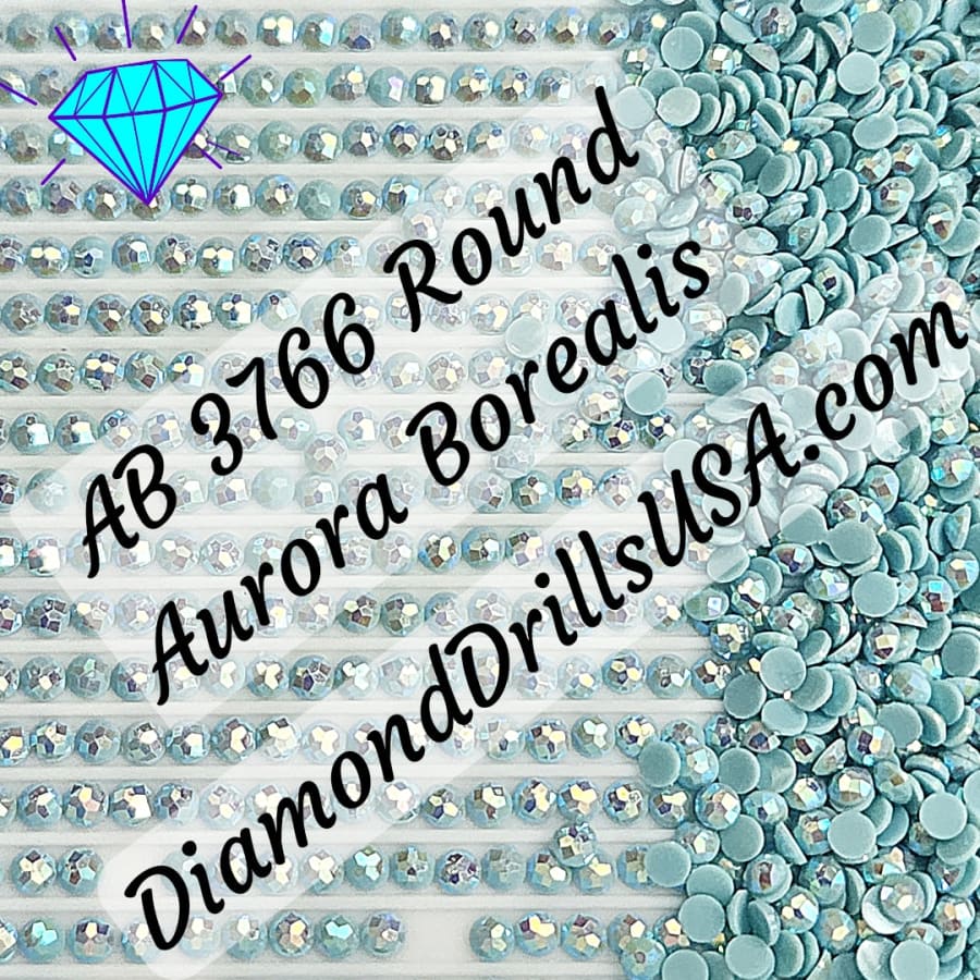 AB 3766 ROUND Aurora Borealis 5D Diamond Painting Drills
