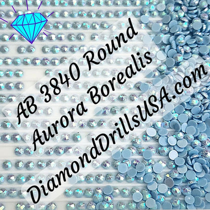 AB 3840 ROUND Aurora Borealis 5D Diamond Painting Drills