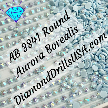 AB 3841 ROUND Aurora Borealis 5D Diamond Painting Drills