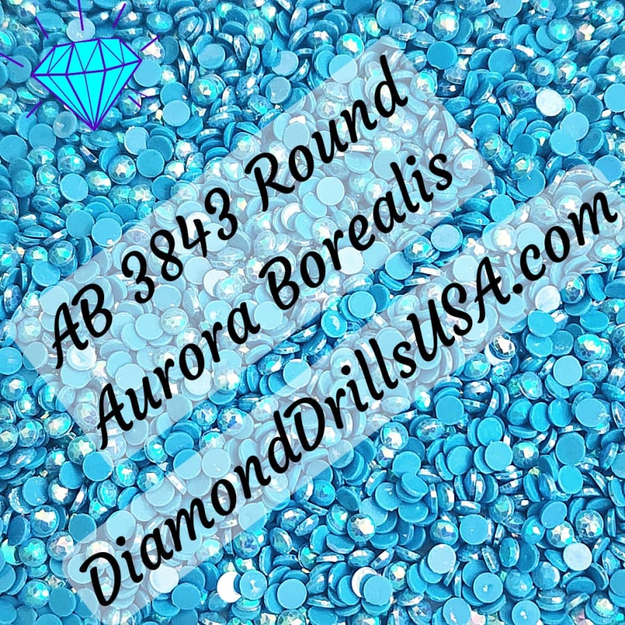 AB 3843 ROUND Aurora Borealis 5D Diamond Painting Drills