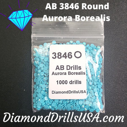 AB 3846 ROUND Aurora Borealis 5D Diamond Painting Drills
