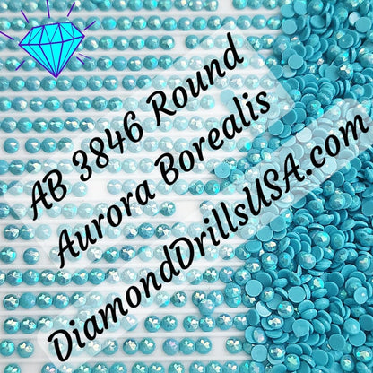 AB 3846 ROUND Aurora Borealis 5D Diamond Painting Drills