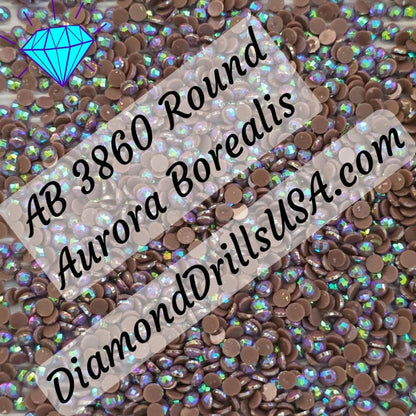 AB 3860 ROUND Aurora Borealis 5D Diamond Painting Drills