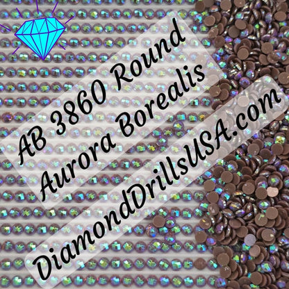 AB 3860 ROUND Aurora Borealis 5D Diamond Painting Drills
