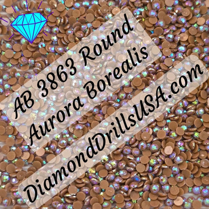 AB 3863 ROUND Aurora Borealis 5D Diamond Painting Drills