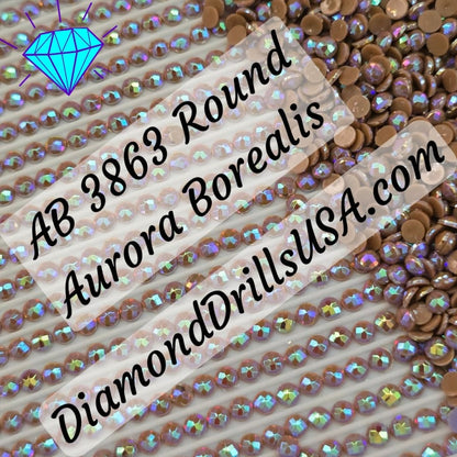 AB 3863 ROUND Aurora Borealis 5D Diamond Painting Drills