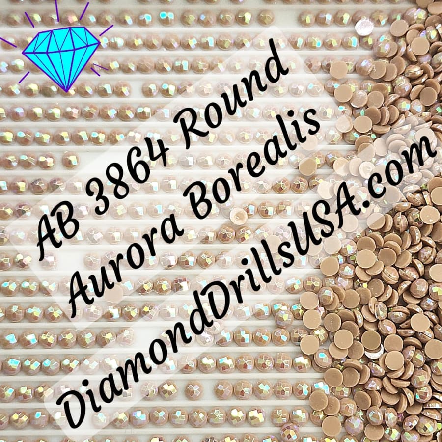 AB 3864 ROUND Aurora Borealis 5D Diamond Painting Drills