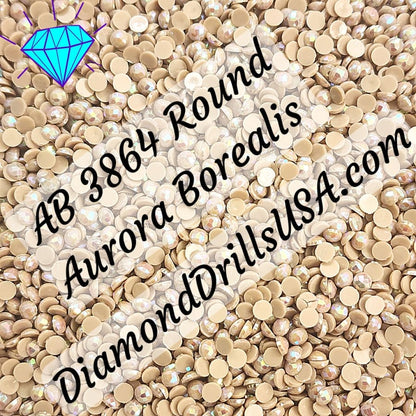 AB 3864 ROUND Aurora Borealis 5D Diamond Painting Drills