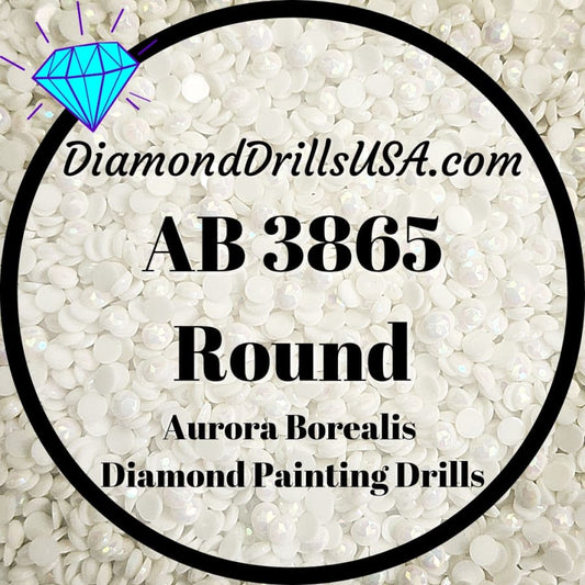 AB 3865 ROUND Aurora Borealis 5D Diamond Painting Drills DMC