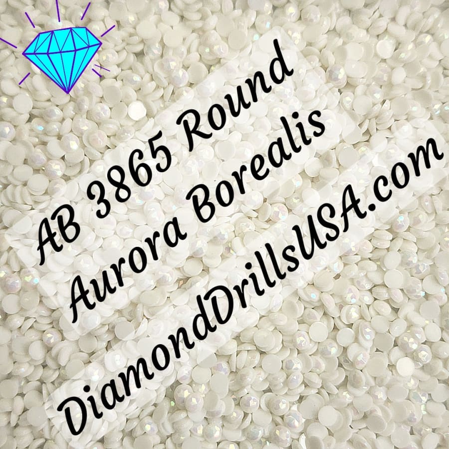 AB 3865 ROUND Aurora Borealis 5D Diamond Painting Drills DMC