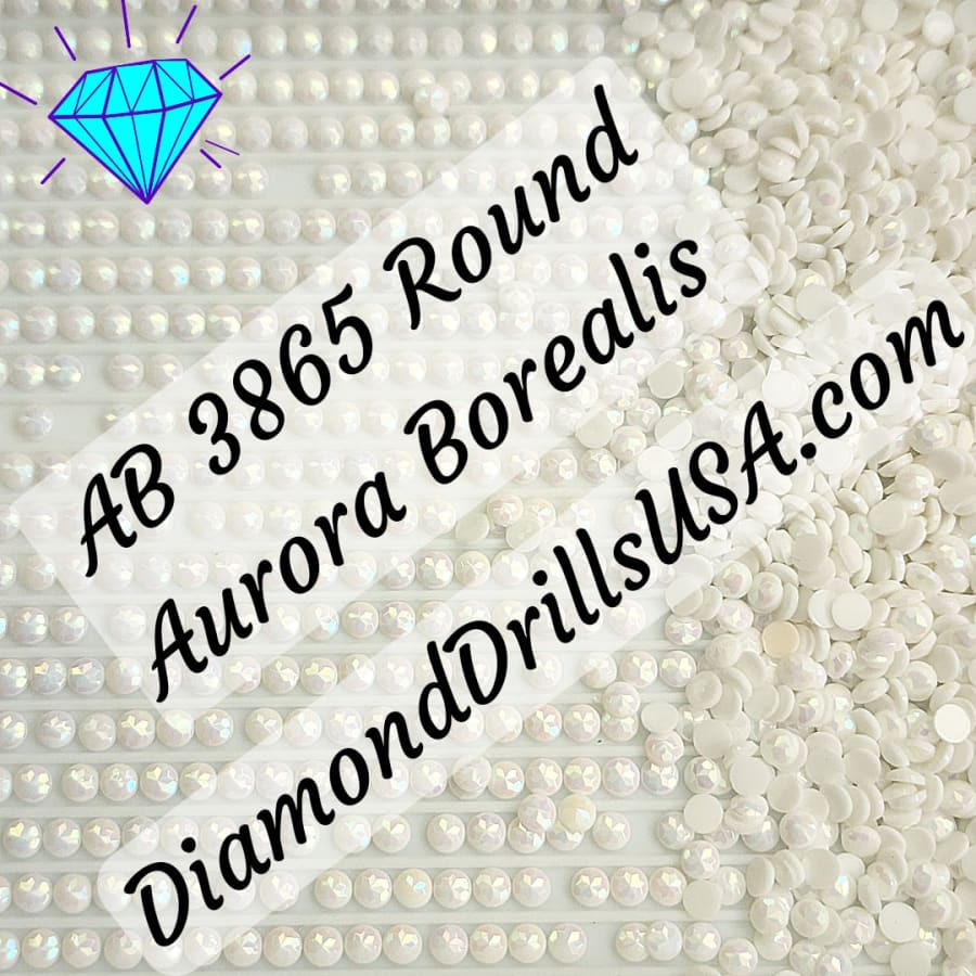 AB 3865 ROUND Aurora Borealis 5D Diamond Painting Drills DMC