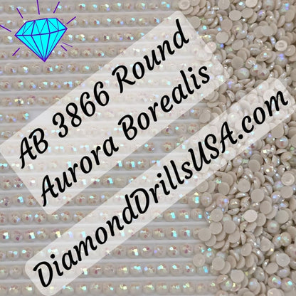 AB 3866 ROUND Aurora Borealis 5D Diamond Painting Drills