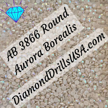 AB 3866 ROUND Aurora Borealis 5D Diamond Painting Drills