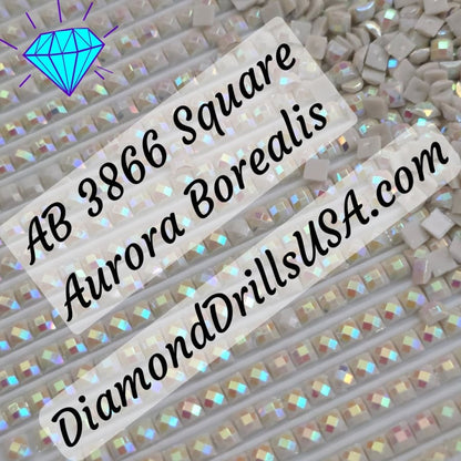 AB 3866 SQUARE Aurora Borealis 5D Diamond Painting Drills