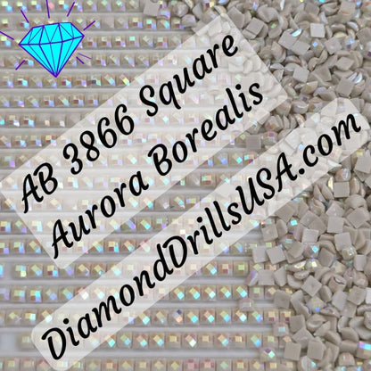 AB 3866 SQUARE Aurora Borealis 5D Diamond Painting Drills