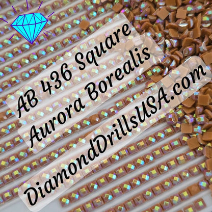 AB 436 SQUARE Aurora Borealis 5D Diamond Painting Drills