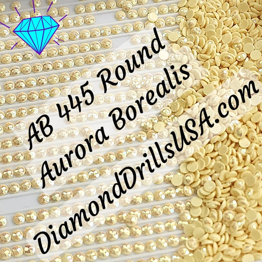 AB 445 ROUND Aurora Borealis 5D Diamond Painting Drills