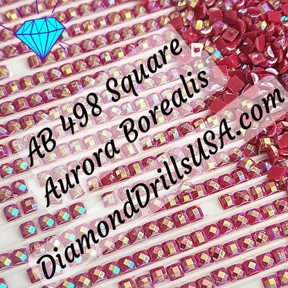 AB 498 SQUARE Aurora Borealis 5D Diamond Painting Drills