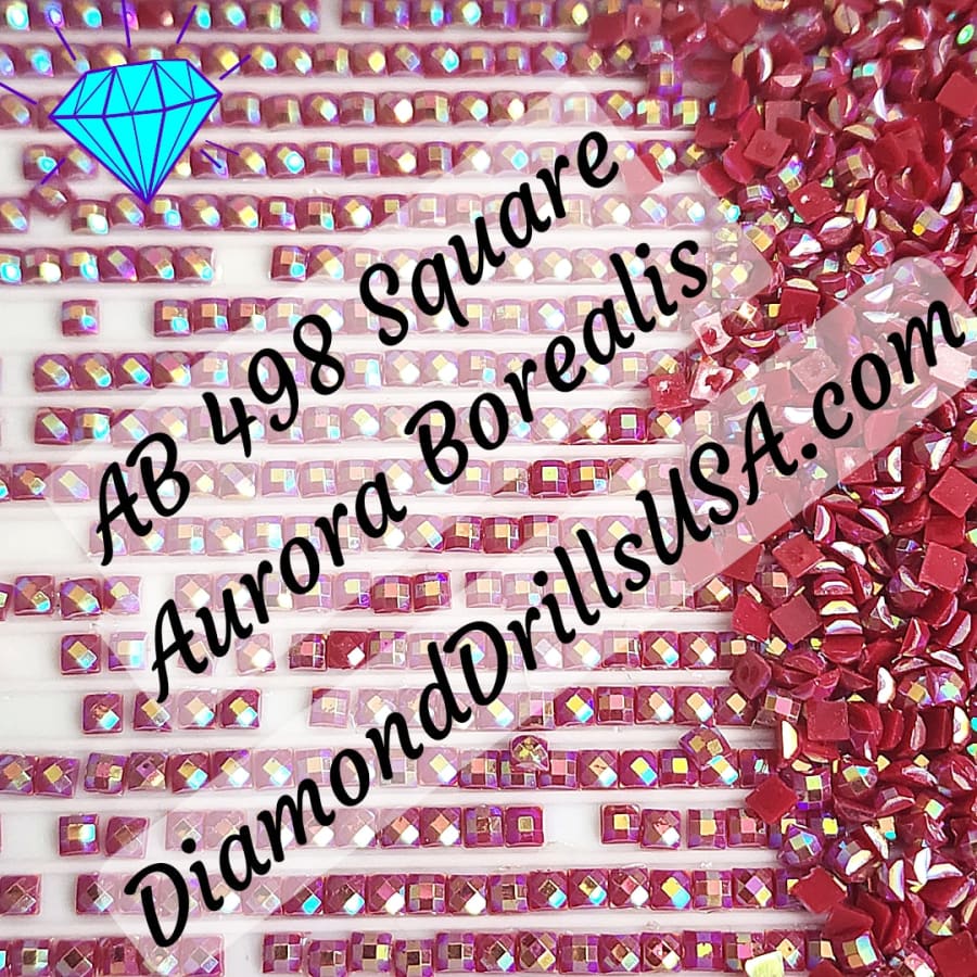 AB 498 SQUARE Aurora Borealis 5D Diamond Painting Drills