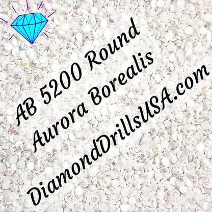 AB 5200 ROUND Aurora Borealis 5D Diamond Painting Drills