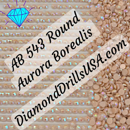 AB 543 ROUND Aurora Borealis 5D Diamond Painting Drills