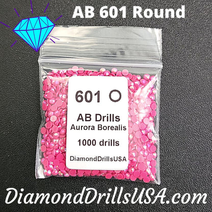 AB 601 ROUND Aurora Borealis 5D Diamond Painting Drills DMC