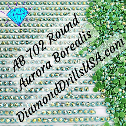 AB 702 ROUND Aurora Borealis 5D Diamond Painting Drills