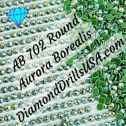 AB 702 ROUND Aurora Borealis 5D Diamond Painting Drills