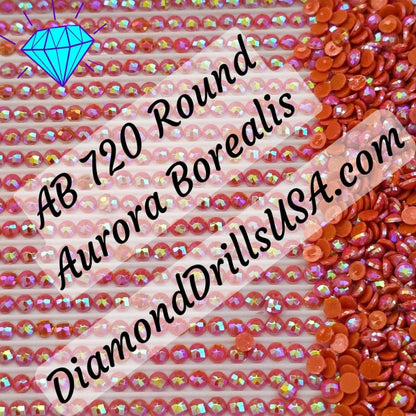 AB 720 ROUND Aurora Borealis 5D Diamond Painting Drills