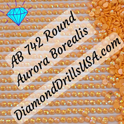 AB 742 ROUND Aurora Borealis 5D Diamond Painting Drills