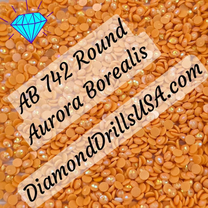 AB 742 ROUND Aurora Borealis 5D Diamond Painting Drills