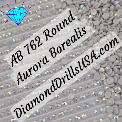AB 762 ROUND Aurora Borealis 5D Diamond Painting Drills