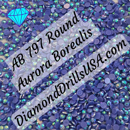 AB 797 ROUND Aurora Borealis 5D Diamond Painting Drills