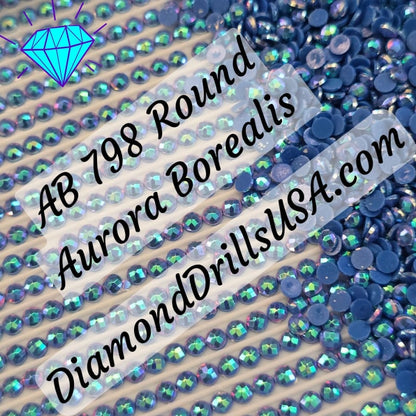AB 798 ROUND Aurora Borealis 5D Diamond Painting Drills