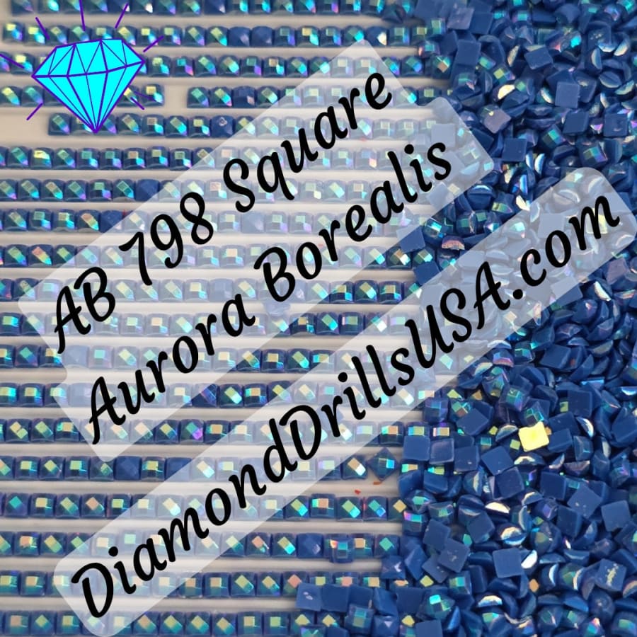 AB 798 SQUARE Aurora Borealis 5D Diamond Painting Drills