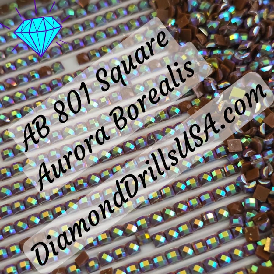 AB 801 SQUARE Aurora Borealis 5D Diamond Painting Drills