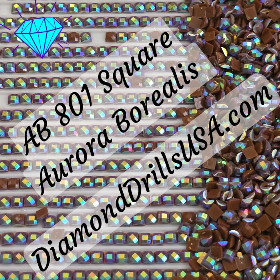 AB 801 SQUARE Aurora Borealis 5D Diamond Painting Drills