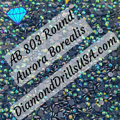 AB 803 ROUND Aurora Borealis 5D Diamond Painting Drills