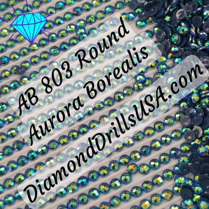 AB 803 ROUND Aurora Borealis 5D Diamond Painting Drills