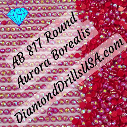 AB 817 ROUND Aurora Borealis 5D Diamond Painting Drills