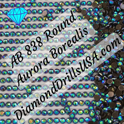 AB 838 ROUND Aurora Borealis 5D Diamond Painting Drills